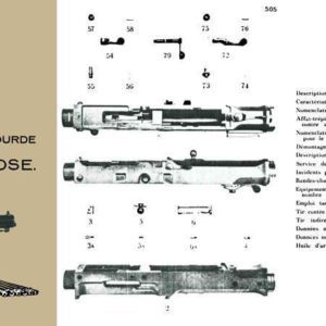 Schwarzlose M24 Mitrailleuse Lourde Manuel (Machine Gun)