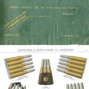 Societe Francaise des Munitions (SFM) Septembre 1900