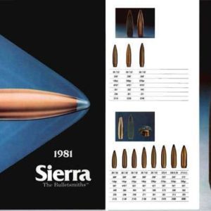Sierra 1981 Bulletsmiths Ammunition Catalog
