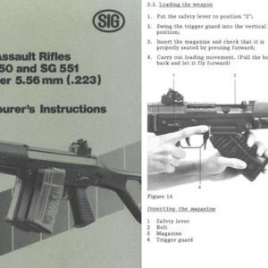 Sig 550/551 5.56mm Armourer's Instructions- Manual