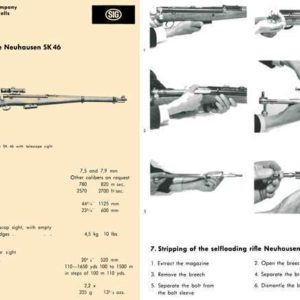 SIG SK46 Neuhausen c1950 Manual (English)