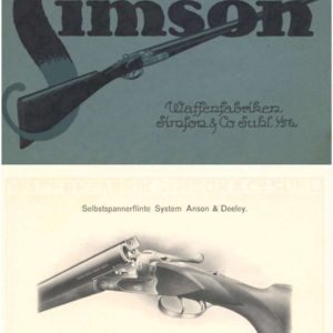 Simson 1935 Waffenfabriken Co. Katalog, Suhl (German Text)