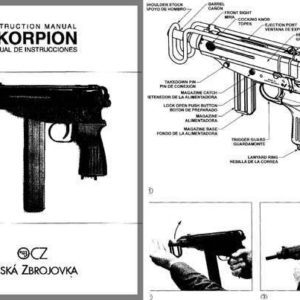 Skorpion 1964 Circa Submachine-  Gun Instruction Manual