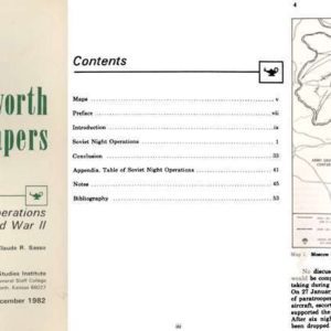 Soviet Night Operations in WWII; Leavenworth Papers