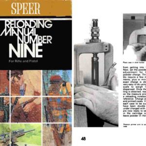 Speer 1974 Reloading Manual No. 9