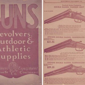 Sportsmen's Equipment 1933 Circa Guns Catalog- Cincinnati, OH