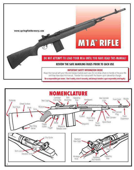Springfield Armory M1A Rifle Manual - GB-img-0