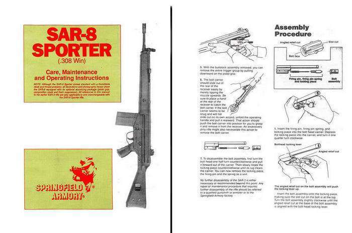 Springfield Armory SAR8 Sportster 308 Manual - GB-img-0