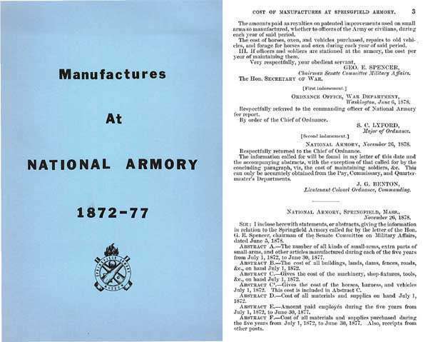 Manufactures at National (Springfield, MA) Armory 1872-1877 - GB-img-0