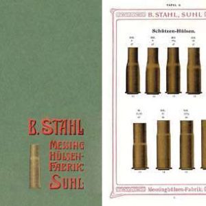 Stahl, B. 1905 Circa Messing Hulsen Fabrik, Munitions, Suhl, Germany