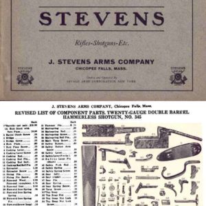 Stevens 1926 Circa Component Parts Catalog