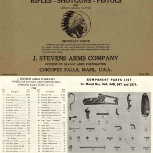 Stevens 1947-49 Component Parts Catalog