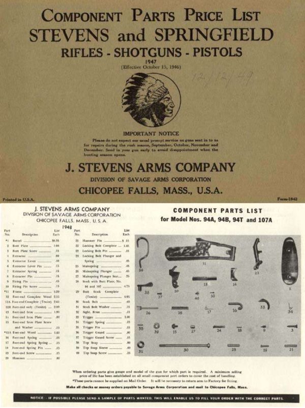 stevens 47 parts