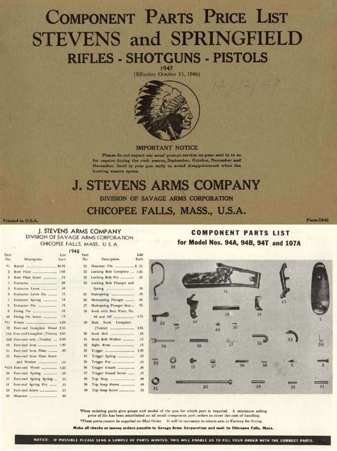 Stevens 1947-49 Component Parts Catalog - GB-img-0