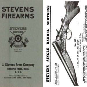 Stevens 1925 Circa Firearms Catalog