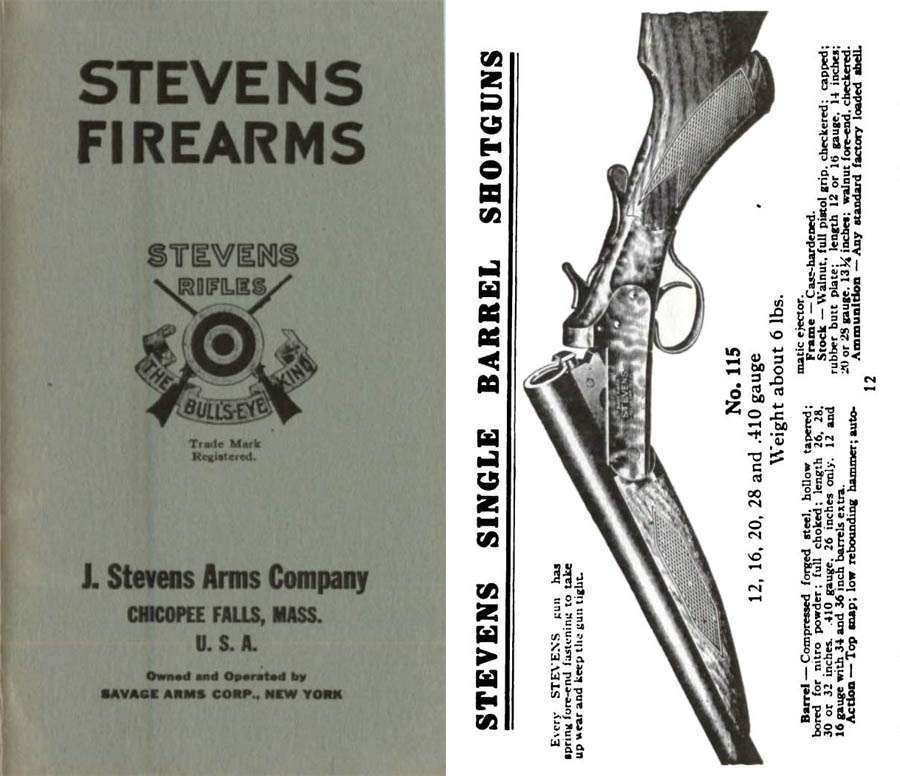 Stevens 1925  Firearms Catalog - GB-img-0