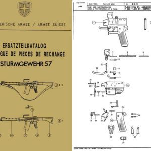 Sturmgewehr StG-57 MG Parts Catalog, 1990 Schweizerische Armee