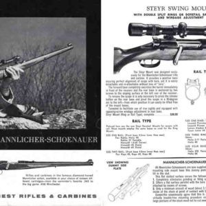 Stoeger Mannlicher Schoenauer 1959 Circa Catalog