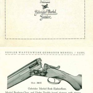 Merkel 1929 Gebruder Suhler Waffenwerk