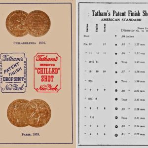 Tatham Ammunition 1878 Circa New York
