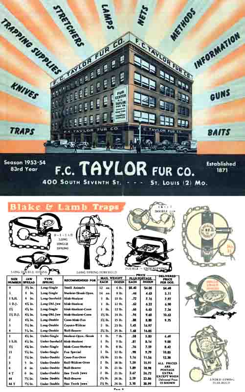 Taylor Fur Company 1953-4 Catalog, St. Louis, MO - GB-img-0