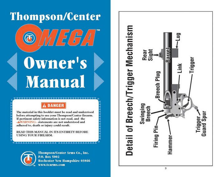 Thompson Center Omega Owner s Manual Muzzle Loader Cornell Publications