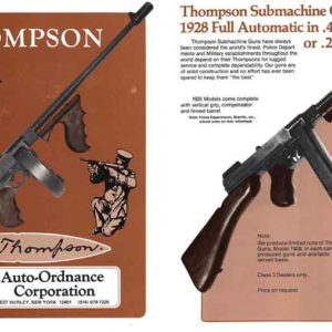 Auto Ordnance 1981 Corporation Catalog - Thompson