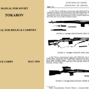 Tokarov Rifles & Carbines Manual - 1954 Ordnance Corps