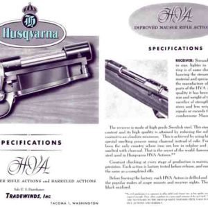 Tradewinds 1963 Circa Husqvarna, Mauser Catalog (Tacoma, WA)
