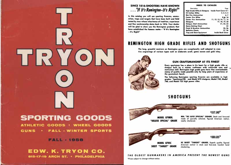 Edw K. Tryon - 1958 Gun Catalog, Philadelphia, PA - GB-img-0