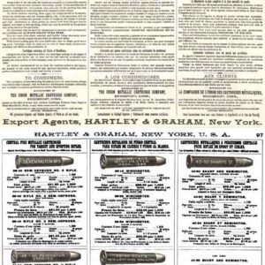 UMC 1888 Ammunition Catalog by Hartley & Graham- Engl, Port, Spanish