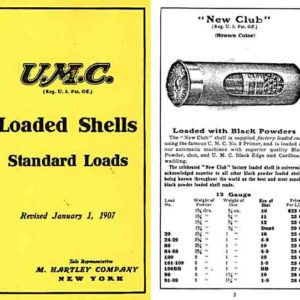 Union Metallic Cartridge Company (UMC) 1907 Shot Shell Catalog