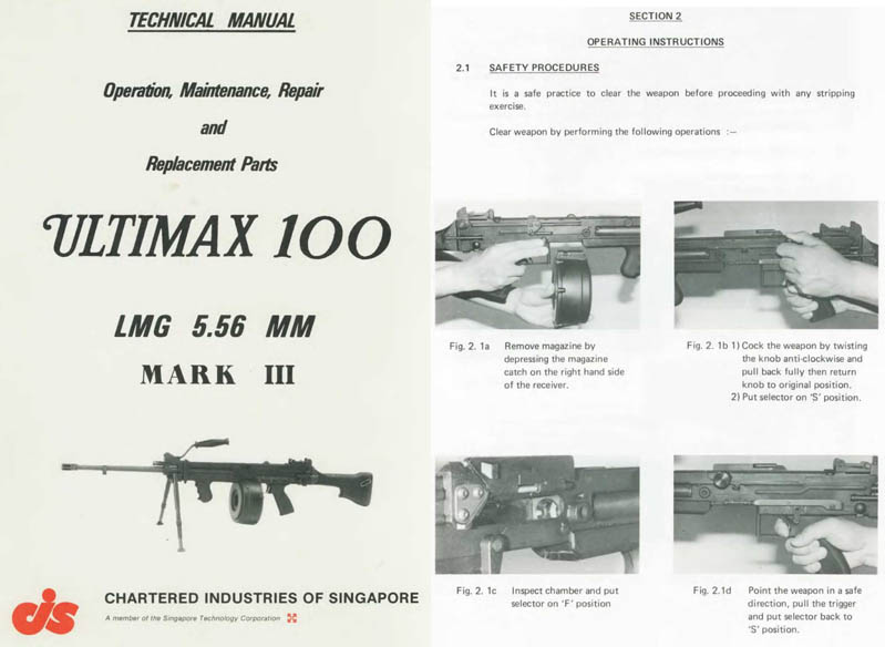 Chartered Industries 1984 Ultimax 100 MG Man, Singapore - GB-img-0