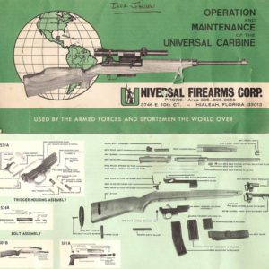 Universal M1 Carbine Operation and Maintenance- Manual