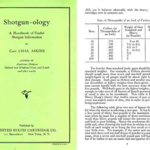 Shotgun-ology - A 1926 USCC Handbook of Useful Shotgun Information