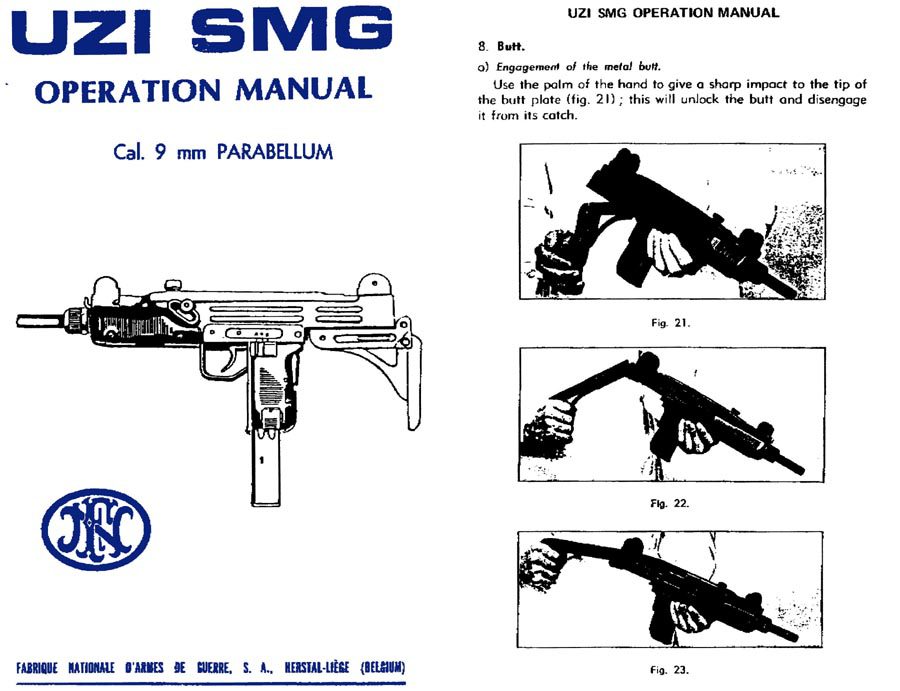 UZI-FN SMG Operations Manual - GB-img-0