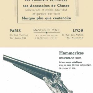 Verney Carron 1946 Circa Gun Catalogue, St. Etienne, France