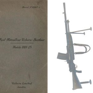 Vickers-Berthier Modele 1924-25 Manuel (in French)- Manual