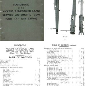 Vickers 1939 Circa Air-Cooled Land Service Automatic Gun (Class A)