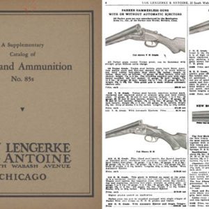 Von Lengerke & Antoine 1934 - No.85S Gun Suplement Catalog