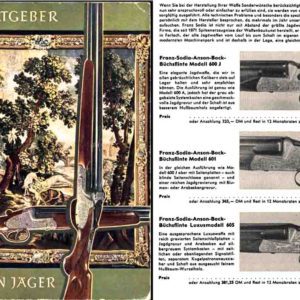 Waffen-Franconia 1958, Der Ratgeber fur Den Jager, Wurzburg (Germany)