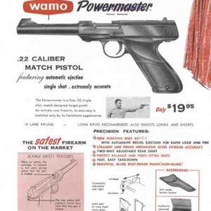 Wamo 1956 Powermaster .22 cal Match Pistol