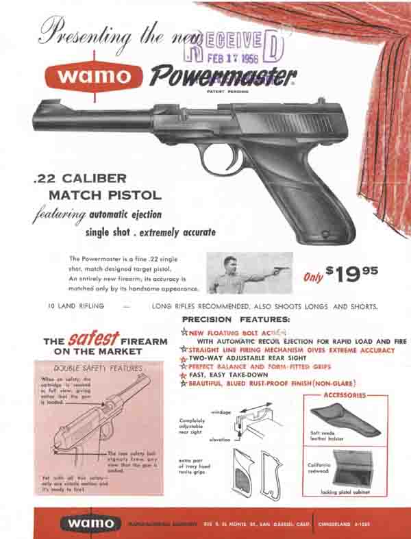 Wamo 1956 Powermaster .22 cal Match Pistol - GB-img-0