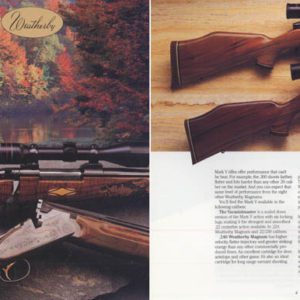 Weatherby 1986 Fine Guns Catalog