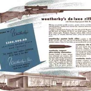 Weatherby 1952 "Tomorrow's Rifles Today" - Flyer