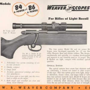 Weaver B4 & B6 Scopes Flyer