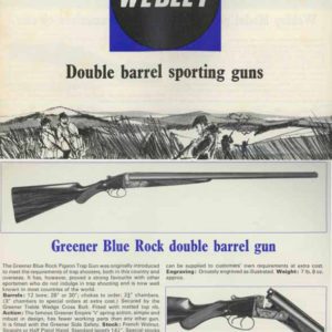 Webley 1958 Circa Double Barrel Sporting Guns