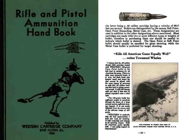 Western Cartridge Co. 1936 Rifle & Pistol Ammunition Handbook