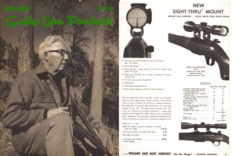 Williams 1970 Gun Scopes and Sights Catalog - GB-img-0