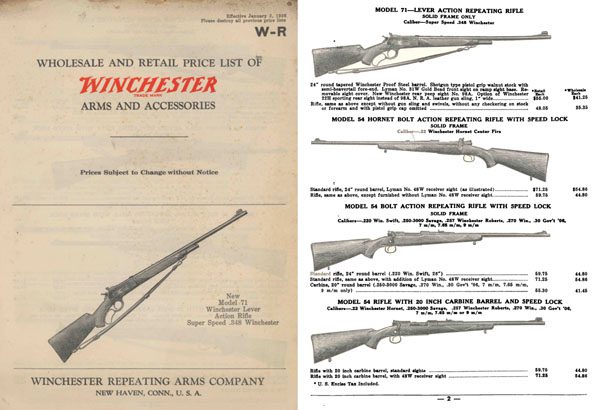 Winchester 1936 January Gun Catalog - GB-img-0